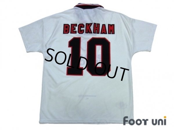 Photo2: Manchester United 1996-1997 Away Shirt #10 Beckham (2)
