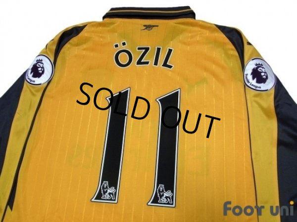 Photo4: Arsenal 2016-2017 Away Long Sleeve Shirt #11 Ozil w/tags (4)