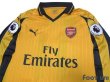 Photo3: Arsenal 2016-2017 Away Long Sleeve Shirt #11 Ozil w/tags (3)