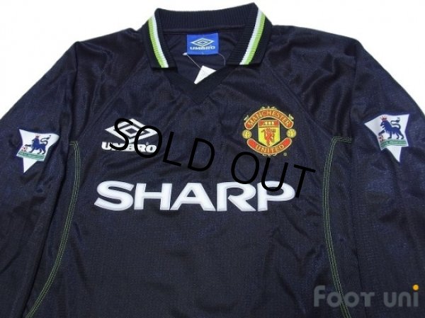 Photo3: Manchester United 1998-1999 3rd Long Sleeve Shirt #7 Beckham w/tags (3)