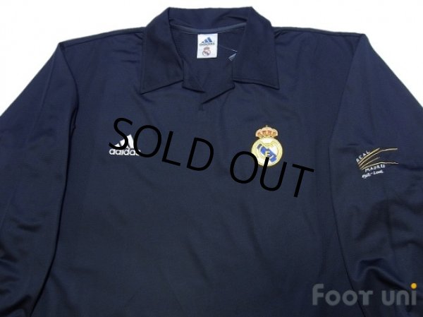 Photo3: Real Madrid 2001-2002 Away L/S Shirt #8 McManaman Centenario Embroidery w/tags (3)