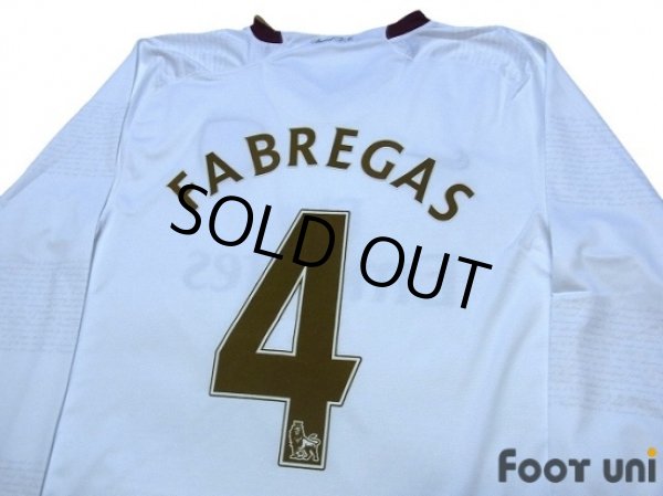 Photo4: Arsenal 2007-2008 Away Authentic Long Sleeve Shirt #4 Fabregas (4)