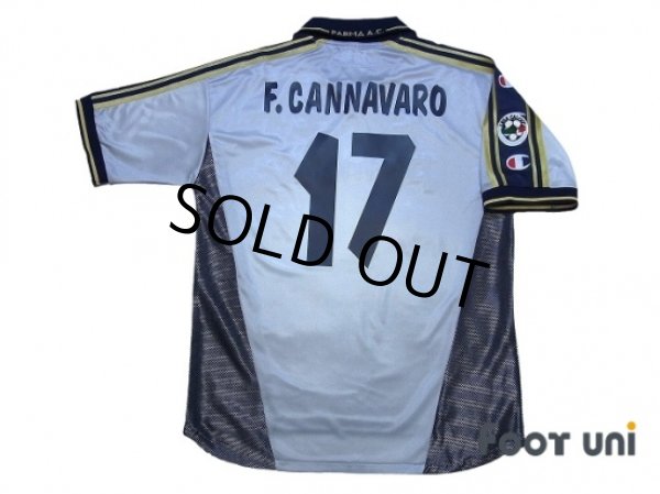 Photo2: Parma 2000-2001 3rd Shirt #17 F.Cannavaro Lega Calcio Patch/Badge (2)