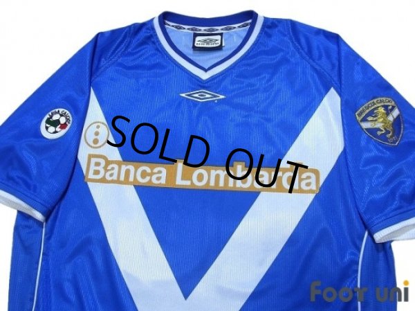 Photo3: Brescia 2002-2003 Home Shirt #10 Baggio Lega Calcio Patch/Badge (3)