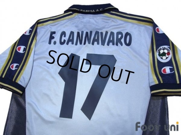 Photo4: Parma 2000-2001 3rd Shirt #17 F.Cannavaro Lega Calcio Patch/Badge (4)