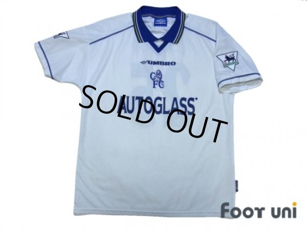 Photo1: Chelsea 1998-2000 Away Shirt #25 Zola The F.A. Premier League Patch/Badge (1)