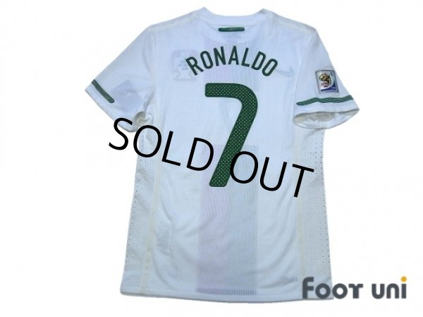 Photo2: Portugal 2010 Away Authentic Shirt #7 Ronaldo w/tags (2)