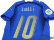 Photo4: Italy 2006 Home Authentic Shirt #10 Totti FIFA World Cup 2006 Germany Patch/Badge (4)