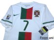 Photo3: Portugal 2010 Away Authentic Shirt #7 Ronaldo w/tags (3)