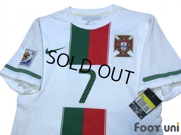 Photo3: Portugal 2010 Away Authentic Shirt #7 Ronaldo w/tags (3)