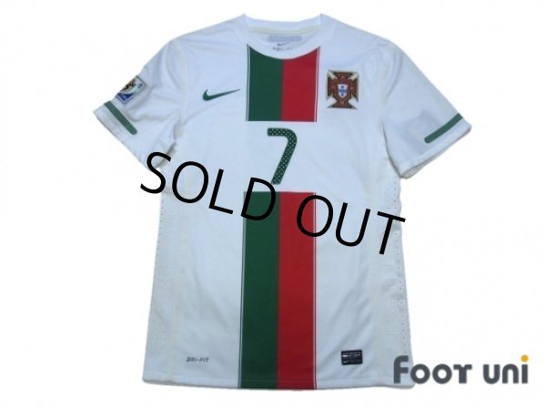 Photo1: Portugal 2010 Away Authentic Shirt #7 Ronaldo w/tags (1)