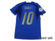 Photo2: Italy 2006 Home Authentic Shirt #10 Totti FIFA World Cup 2006 Germany Patch/Badge (2)