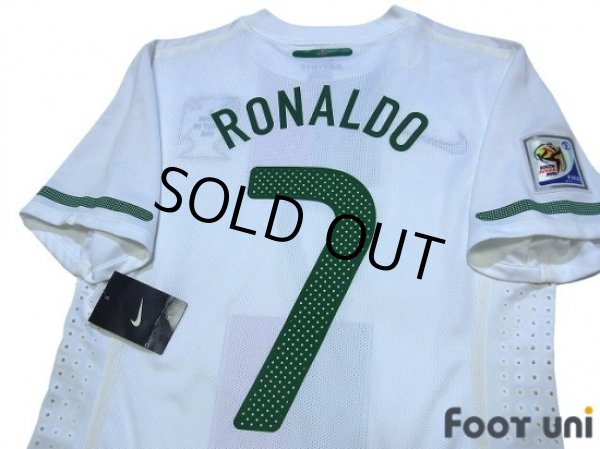 Photo4: Portugal 2010 Away Authentic Shirt #7 Ronaldo w/tags (4)