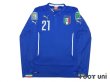 Photo1: Italy 2014 Home Long Sleeve Shirt #21 Pirlo w/tags (1)