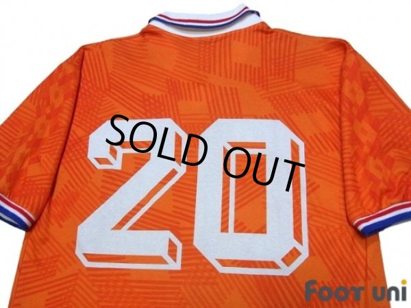 Photo3: Netherlands Euro 1992 Home Shirt #20 (3)