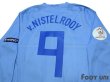 Photo4: Netherlands 2008 Away Authentic Long Sleeve Shirt #9 v. Nistelrooy UEFA Euro Qualifiers 2008 Patch/Badge w/tags (4)