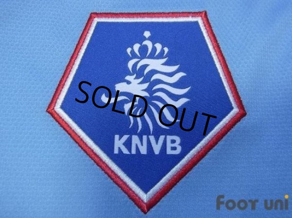 Photo6: Netherlands 2008 Away Authentic Long Sleeve Shirt #9 v. Nistelrooy UEFA Euro Qualifiers 2008 Patch/Badge w/tags (6)