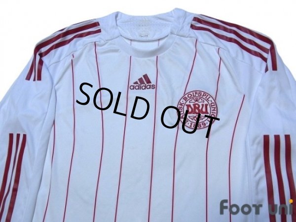Photo3: Denmark 2008 Away Authentic Long Sleeve Shirt (3)