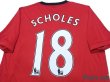 Photo4: Manchester United 2009-2010 Home Shirt #18 Scholes FIFA World Champions 2008 Patch/Badge (4)