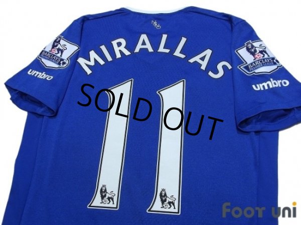 Photo4: Everton 2015-2016 Home Shirt #11 Mirallas BARCLAYS PREMIER LEAGUE Patch/Badge (4)