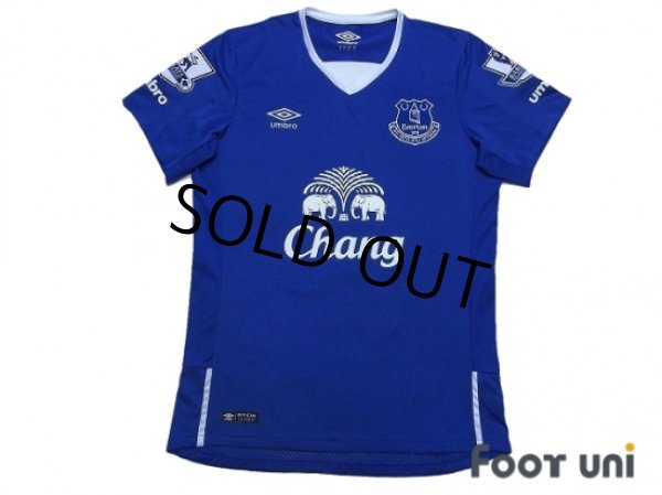 Photo1: Everton 2015-2016 Home Shirt #11 Mirallas BARCLAYS PREMIER LEAGUE Patch/Badge (1)