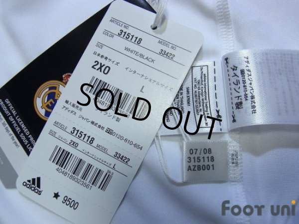 Photo7: Real Madrid 2008-2009 Home Shirt #7 Raul LFP Patch/Badge w/tags (7)