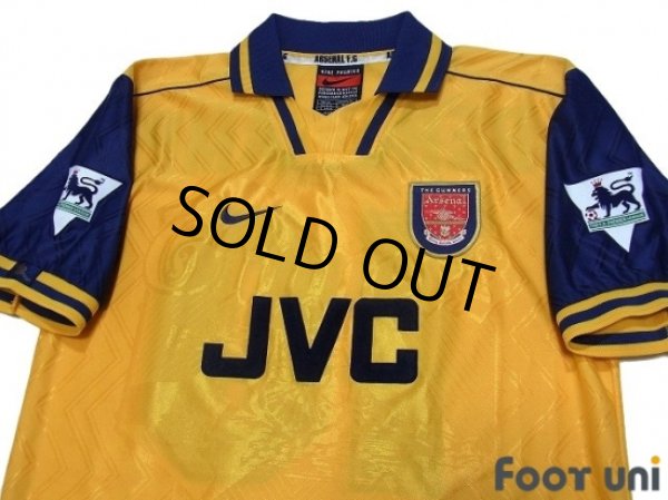 Photo3: Arsenal 1996-1997 Away Shirt #10 Bergkamp The F.A. Premier League Patch/Badge (3)
