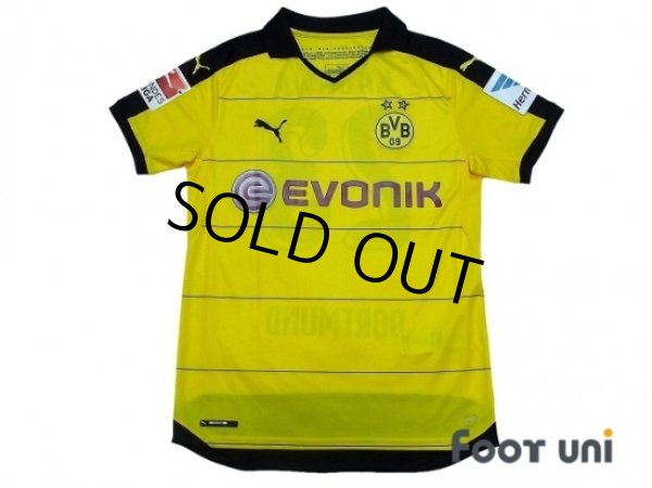 Photo1: Borussia Dortmund 2015-2016 Home Shirt #23 Kagawa Bundesliga Patch/Badge (1)