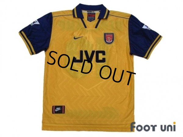 Photo1: Arsenal 1996-1997 Away Shirt #10 Bergkamp The F.A. Premier League Patch/Badge (1)