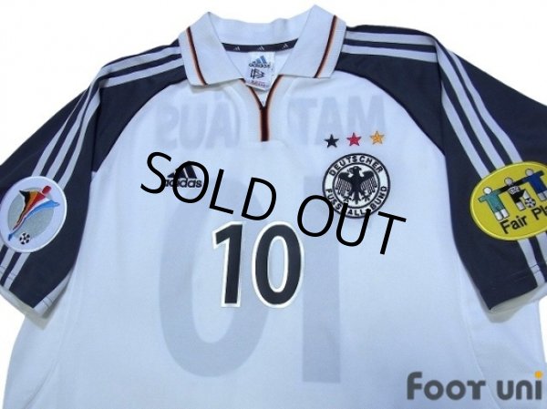 Photo3: Germany Euro 2000 Home Shirt #10 Matthaus UEFA Euro 2000 Patch/Badge (3)