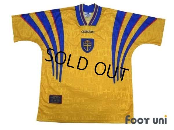 Photo1: Sweden 1996 Home Shirt (1)