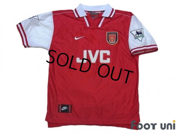 Photo1: Arsenal 1996-1998 Home Shirt #10 Bergkamp The F.A. Premier League Patch/Badge (1)