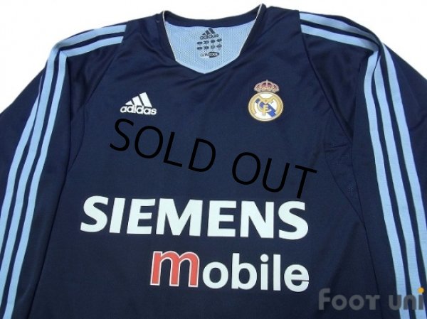 Photo3: Real Madrid 2003-2004 Away Authentic L/S Shirt #5 Zidane (3)