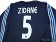 Photo4: Real Madrid 2003-2004 Away Authentic L/S Shirt #5 Zidane (4)