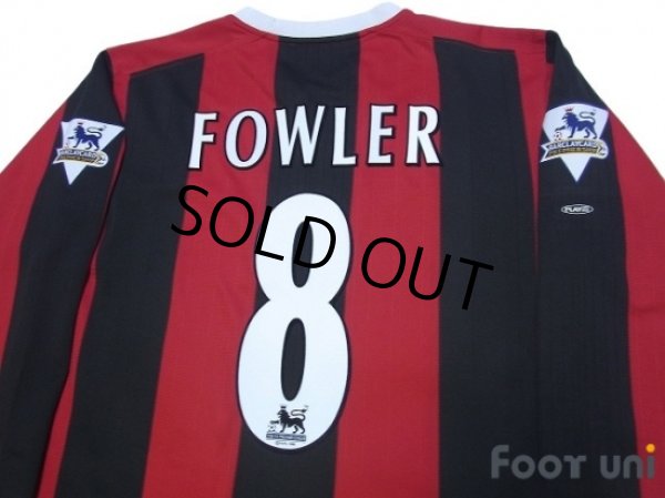 Photo4: Manchester City 2003-2005 Away Long Sleeve Shirt #8 Fowler Barclaycard Premiership Patch/Badge (4)