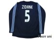 Photo2: Real Madrid 2003-2004 Away Authentic L/S Shirt #5 Zidane (2)