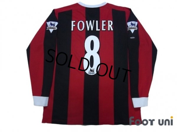 Photo2: Manchester City 2003-2005 Away Long Sleeve Shirt #8 Fowler Barclaycard Premiership Patch/Badge (2)