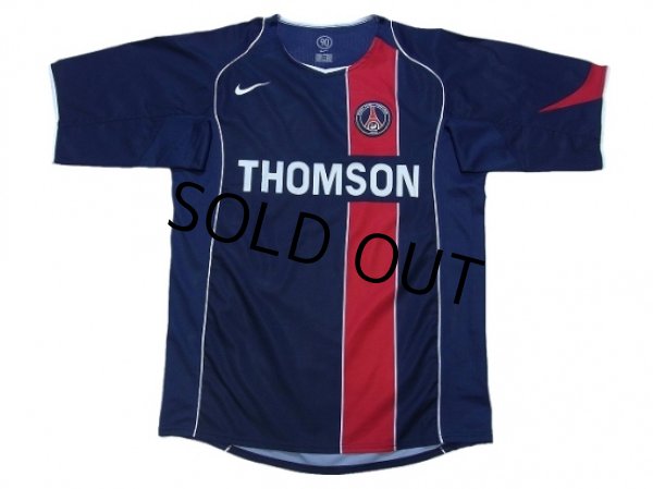 Photo1: Paris Saint Germain 2004-2005 Home Shirt (1)