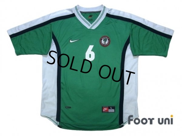 Photo1: Nigeria 1998 Home Shirt #6 West (1)