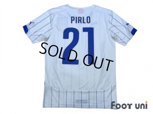 Photo2: Italy 2014 Away Shirt #21 Pirlo (2)