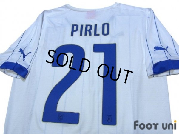 Photo4: Italy 2014 Away Shirt #21 Pirlo (4)