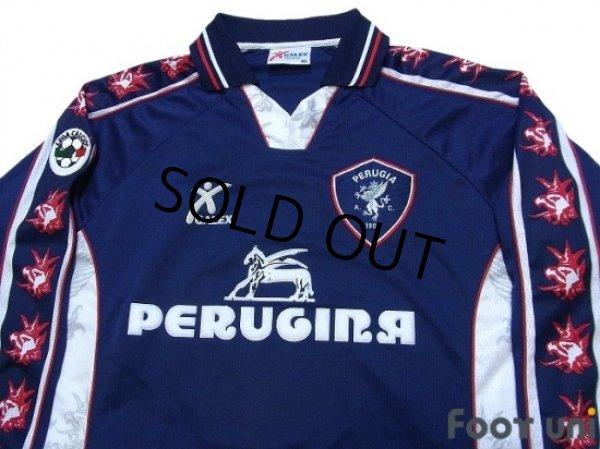 Photo3: Perugia 1999-2000 3RD Long Sleeve Shirt #7 Nakata Lega Calcio Patch/Badge (3)