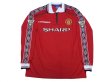 Photo1: Manchester United 1998-2000 Home Long Sleeve Shirt #7 Beckham Premier League Champion 1998-1999 Gold Patch / Badge w/tags  (1)