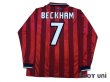 Photo2: England 1998 Away Long Sleeve Shirt #7 Beckham (2)