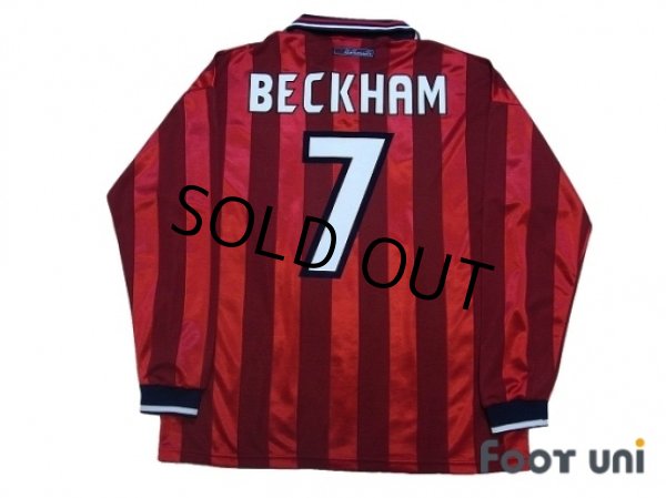1998 Umbro England Home L/S shirt Player Issue Beckham #7