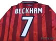 Photo4: England 1998 Away Long Sleeve Shirt #7 Beckham (4)