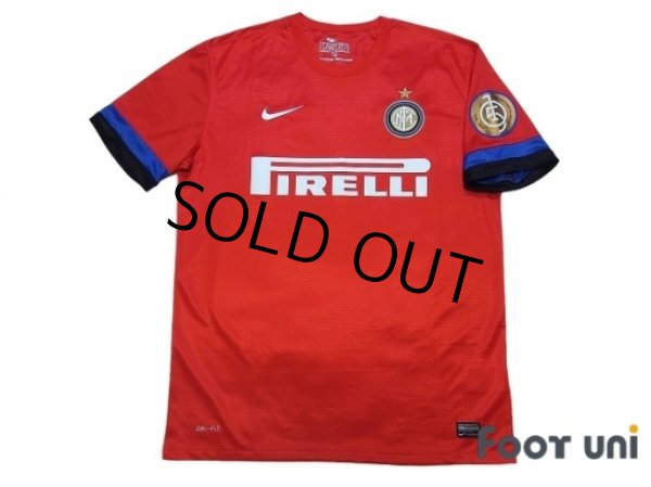 Photo1: Inter Milan 2012-2013 Away Shirt #5 Stankovic 105th Anniversary Internazionale Patch/Badge (1)