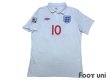 Photo1: England 2010 Home Shirt #10 Rooney South Africa FIFA World Cup 2010 Patch/Badge (1)