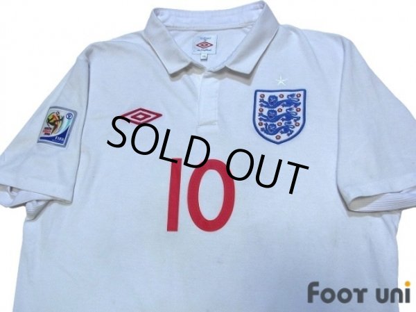 Photo3: England 2010 Home Shirt #10 Rooney South Africa FIFA World Cup 2010 Patch/Badge (3)