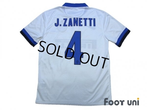 Photo2: Inter Milan 2013-2014 Away Shirt #4 Javier Zanetti (2)